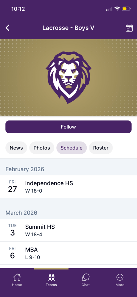 CPA Lions Athletics screenshot 3