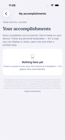 StoneBreak Learning iPhone screenshot