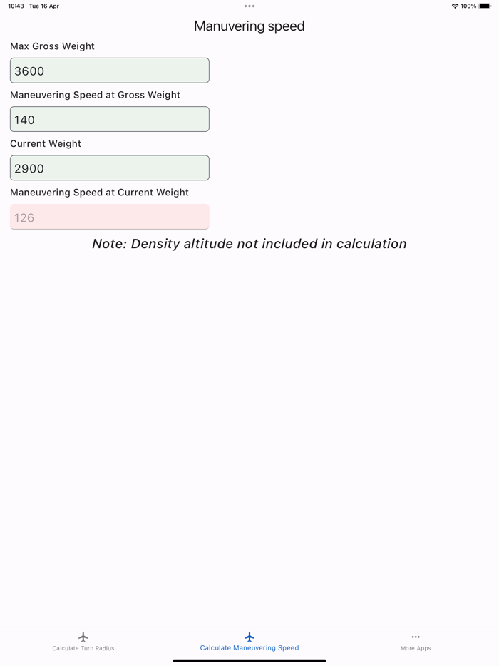 Turn Radius Calculator