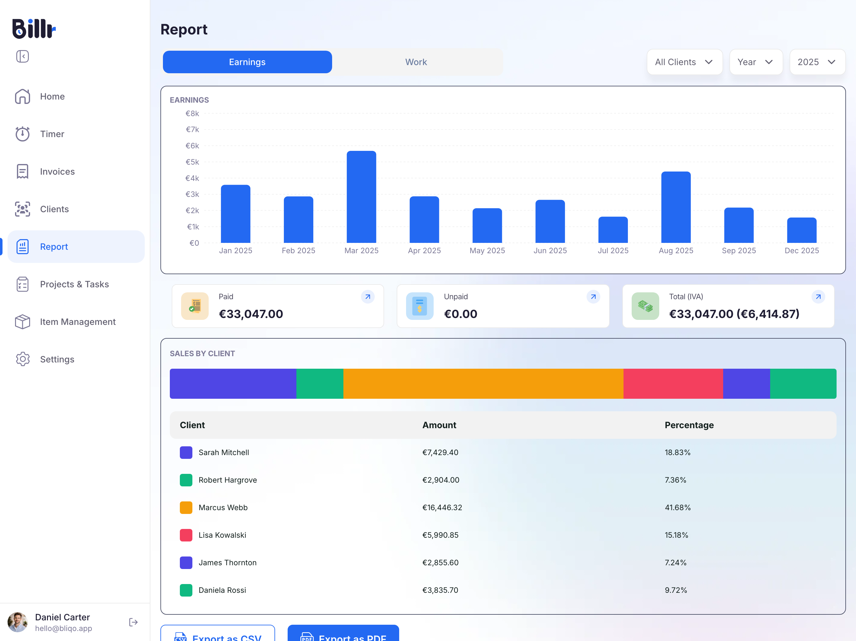 Billr: Time Tracker & Billing screenshot 11