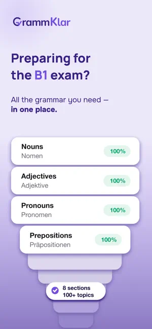 GrammKlar: German Grammar screenshot 1