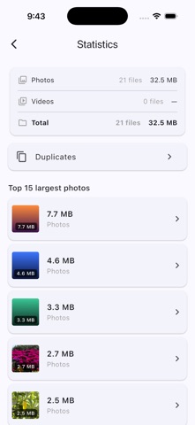 PhotoSize - Storage Manager Screenshot 3 of 5