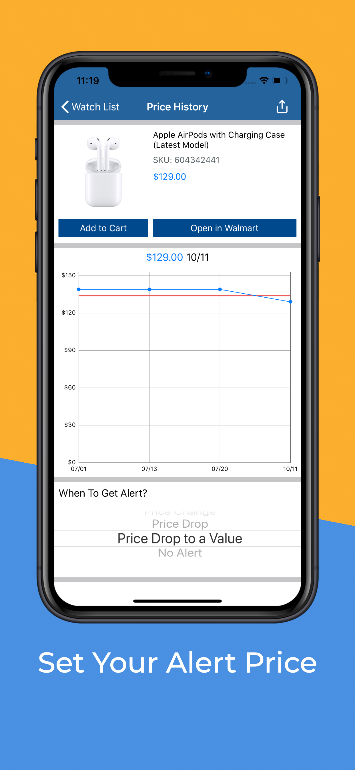 Price Tracker for Walmart
