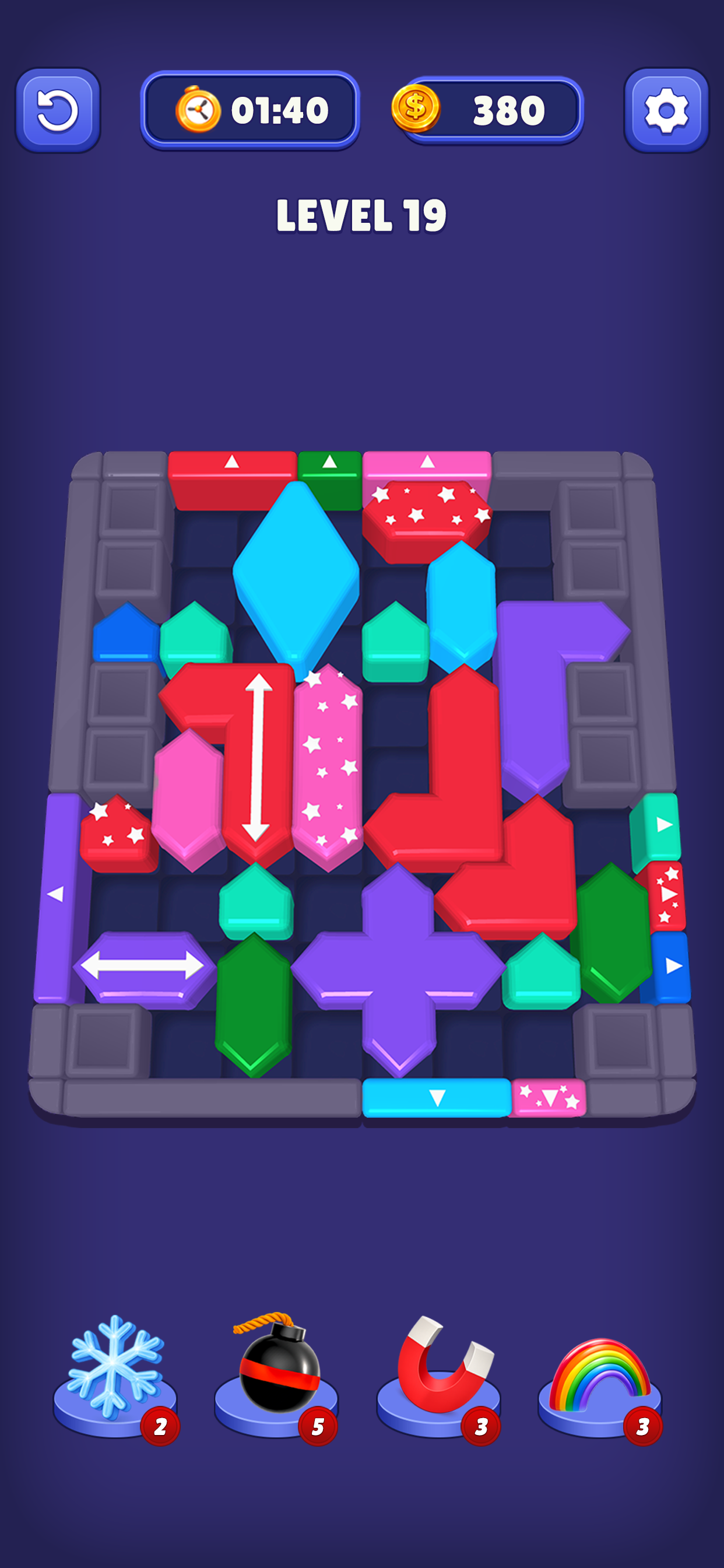 Arrow Color 3D Block Puzzle screenshot 3