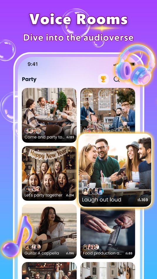 #1. Sahi - Group Voice Room (iOS) بواسطة: HK Ruiju Technology Co., Ltd