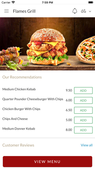 Flames Grill Harborough Screenshot