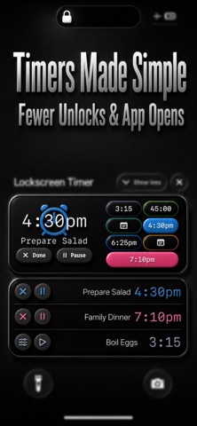 Live Timers on Lock Screen Screenshot 3 of 10
