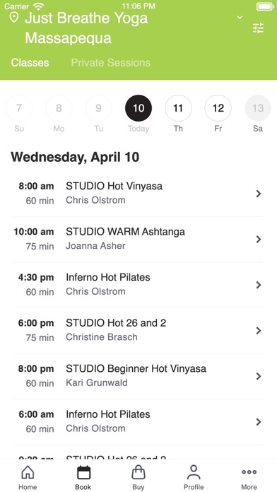 Just Breathe Yoga Screenshot