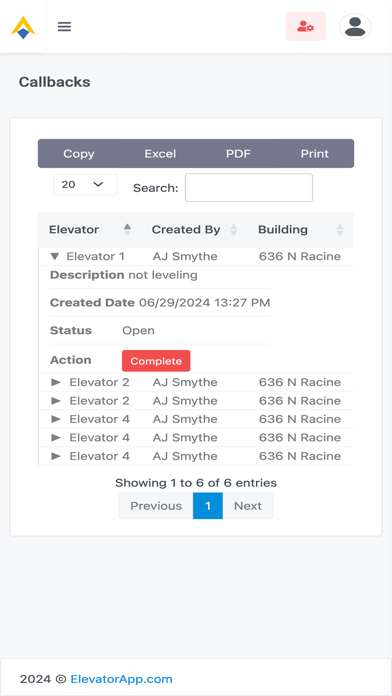 App screenshot