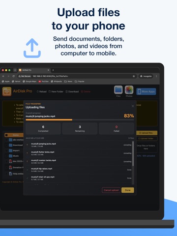 AirDisk: File Transfer iPad screenshot