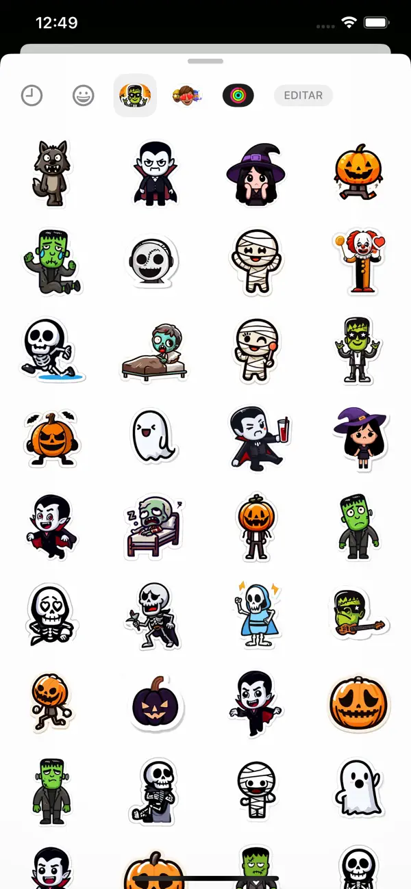 Screenshot #3 pour Monster Halloween Fun Stickers