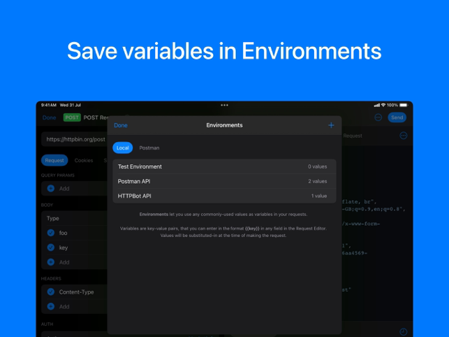 ‎HTTPBot: API & HTTP Client Screenshot