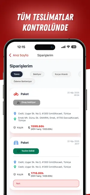 Zamanında Kurye screenshot 3