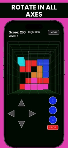 Block Drop 3D - Retro Puzzle Screenshot 2 of 6