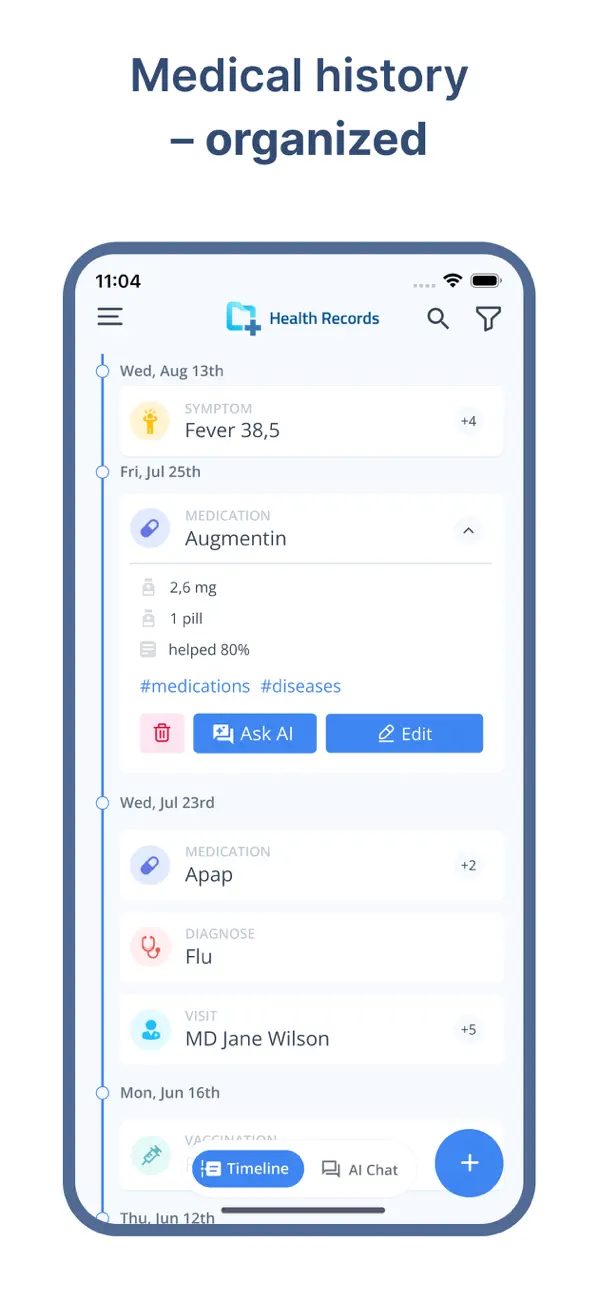 Screenshot #1 pour Electronic Health Records