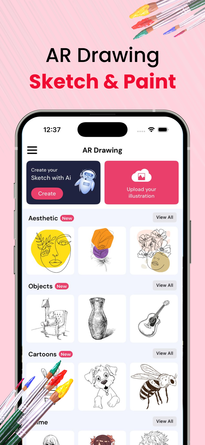 AR Drawing Sketch Paint: Trace screenshot 2