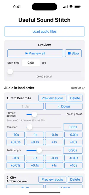 Useful Sound Stitch screenshot 1