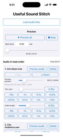 Useful Sound Stitch iPhone screenshot