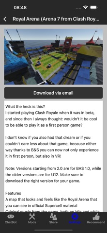 B&S VR - DLC Cheat Mods Maps iPhone screenshot