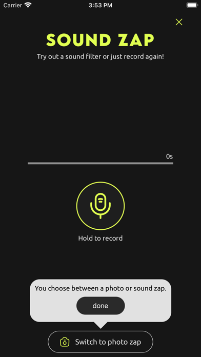 Zap: Anonymous Messaging Game Screenshot