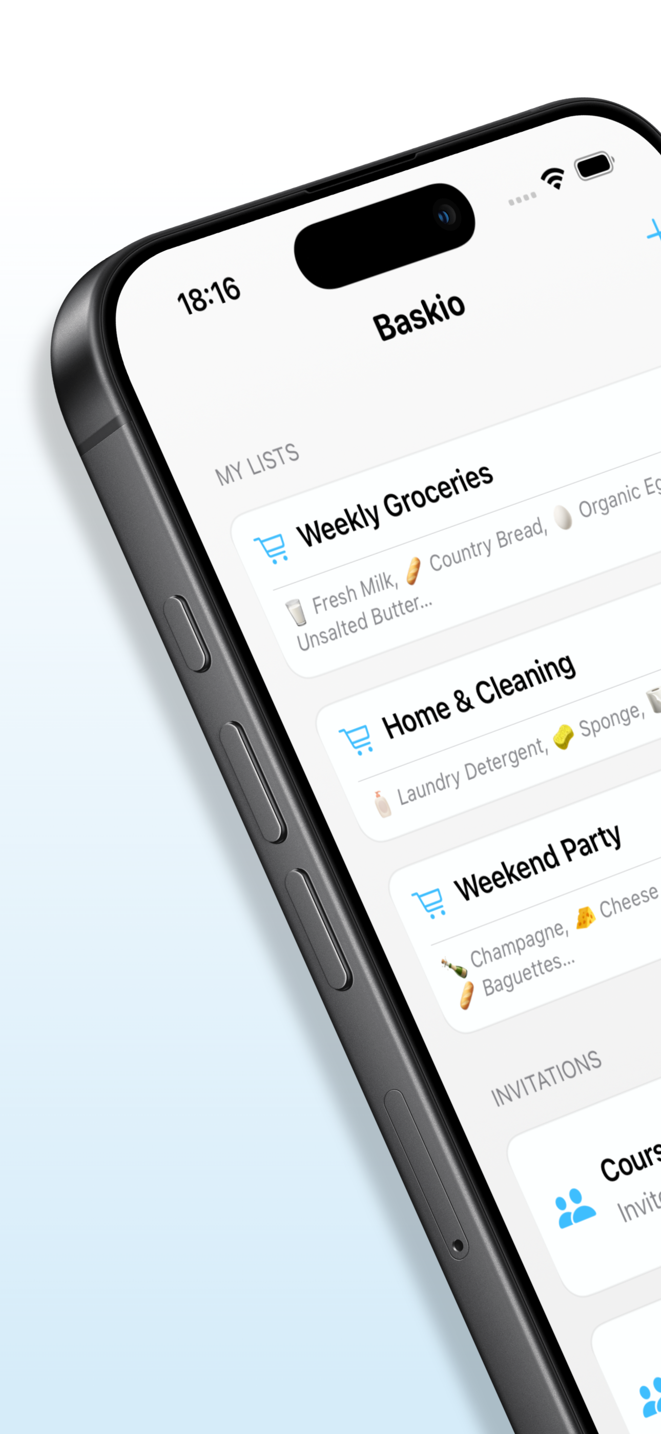 Baskio - Shopping Family List