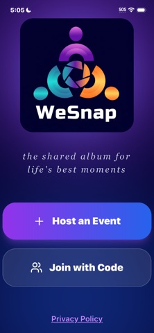 WeSnap - Shared Photo Album screenshot