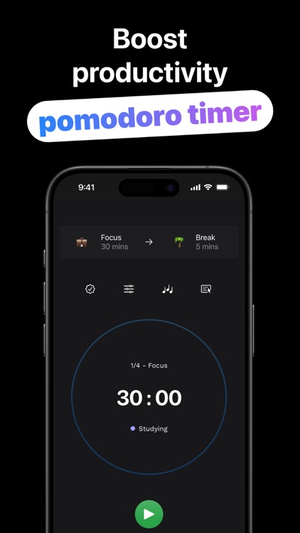 Pomodoro Focus Timer: Mira