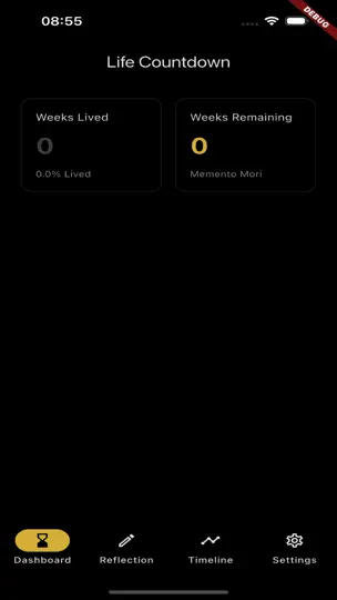 Captura de pantalla de Memento Mori: Stoic Journal en iPhone 1