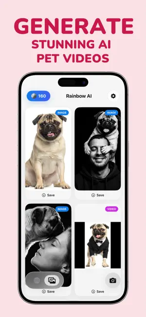 Pet Video Maker: Rainbow AI screenshot 3
