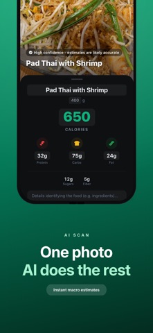 ShredSheet: AI Calorie Counter Screenshot 2 of 7