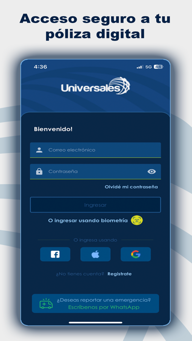 Screenshot #1 pour Seguros Universales