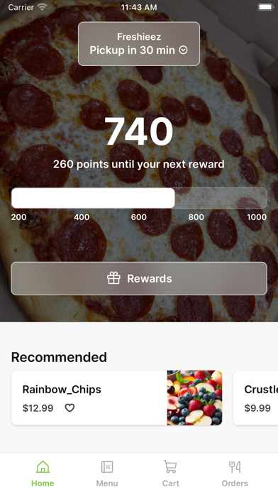 Freshieez iPhone screenshot 1 - Food & Drink app