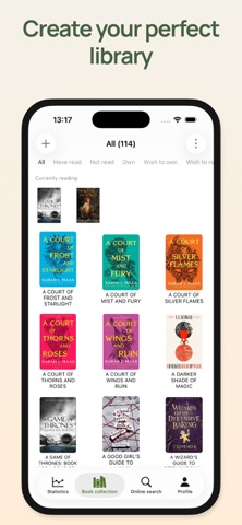 Book organizer - bookshelf screenshot