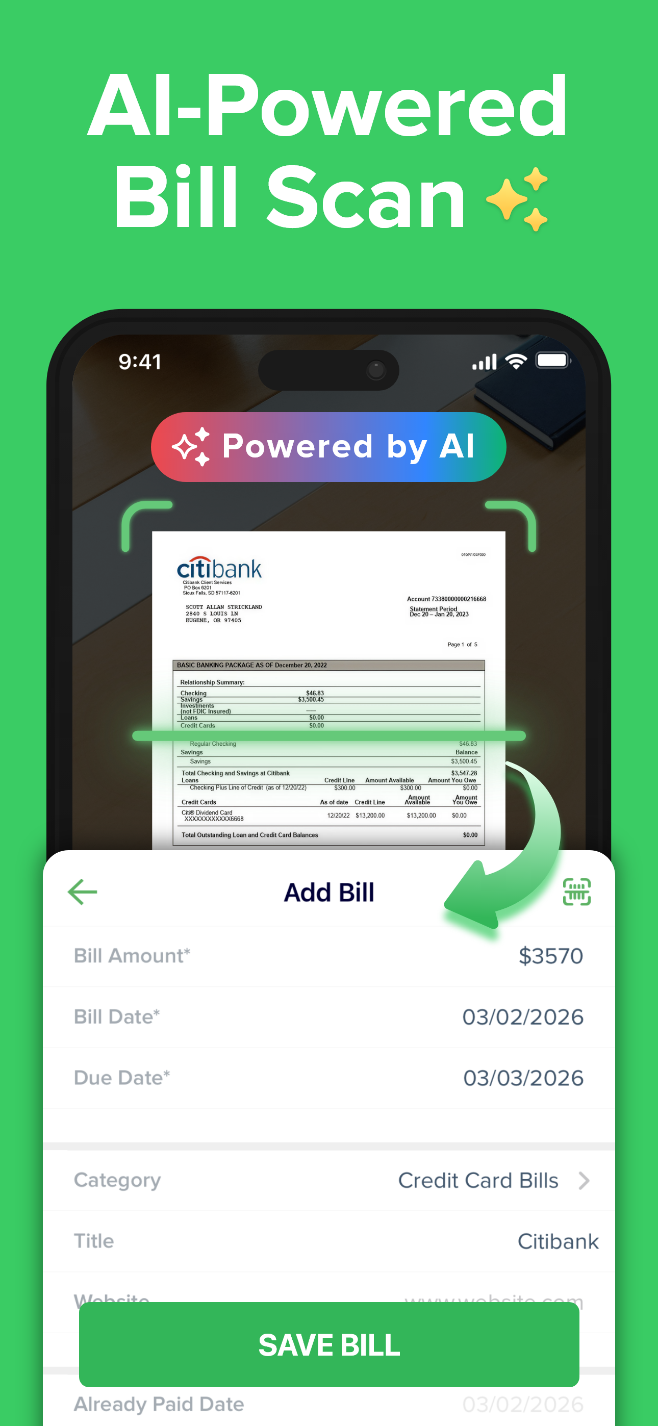 Bill Organizer