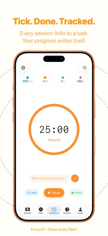 Focus D - Timer·Tasks·Rewards Screenshot 2 of 8