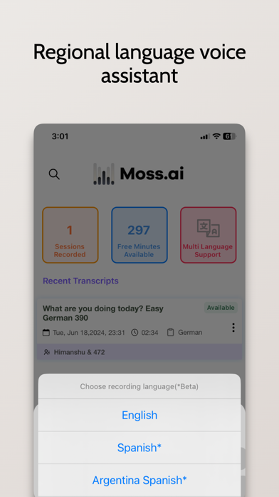 Moss.AI : The Legal Assistant Screenshot
