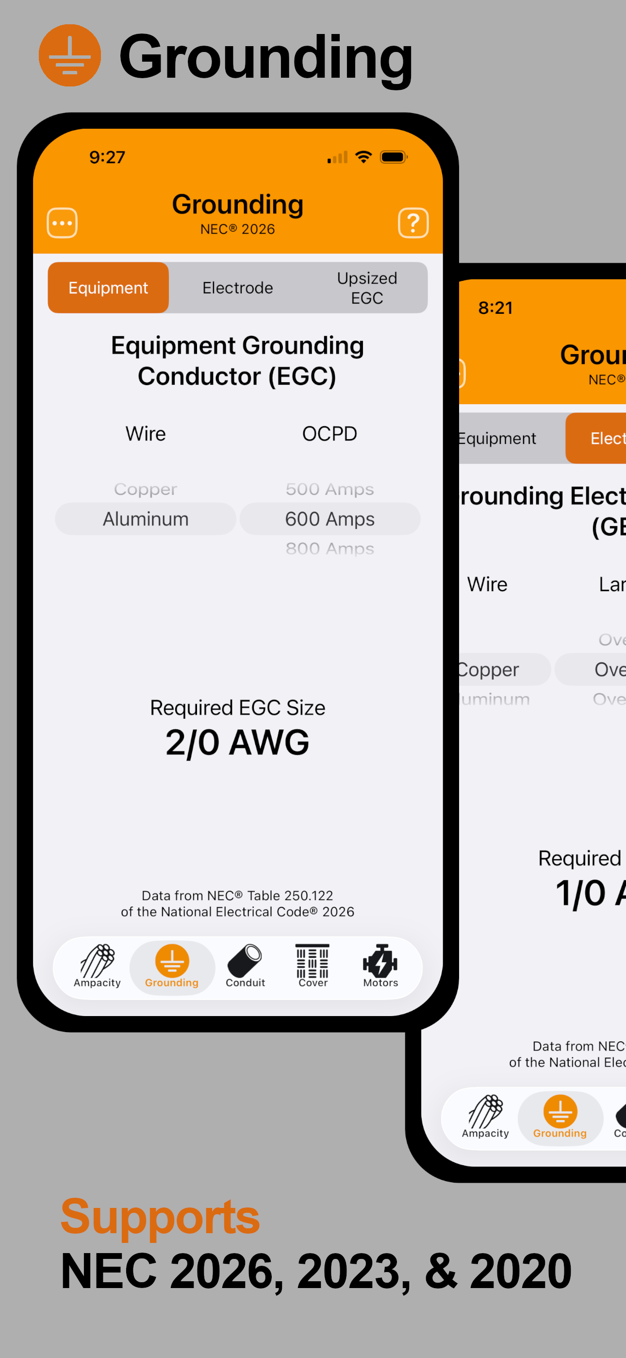 NG Wire: NEC Ampacity & Fill screenshot 3