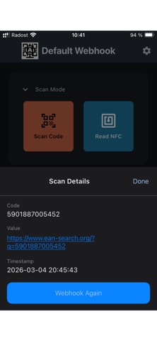 AllCodeRelay - QR Barcode NFC screenshot