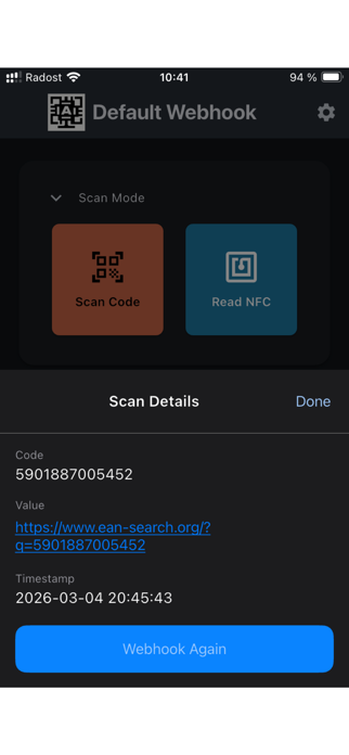 AllCodeRelay - QR Barcode NFC Screenshot 2 of 4