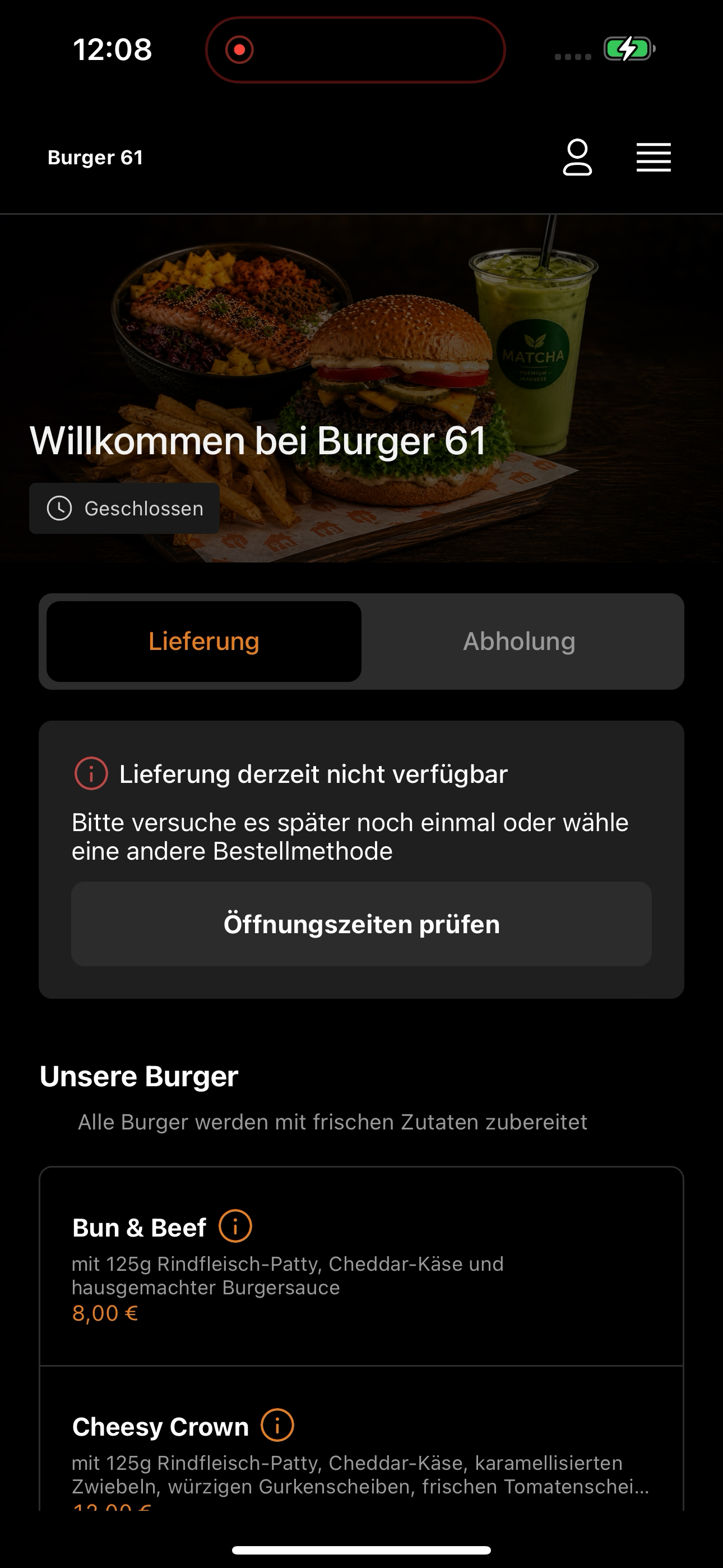 Burger Route 61 Bielefeld screenshot 2