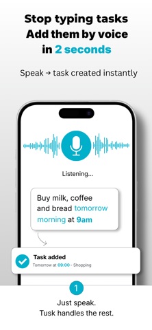 Tusk — Voice To-Do List Screenshot 1 of 5