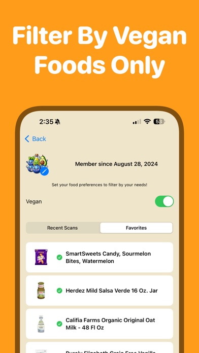 Seed Oil Food Scanner Screenshot