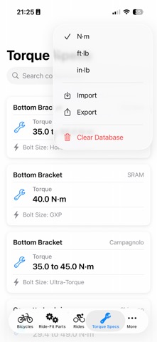 BicycleCareLog Screenshot 6 of 8
