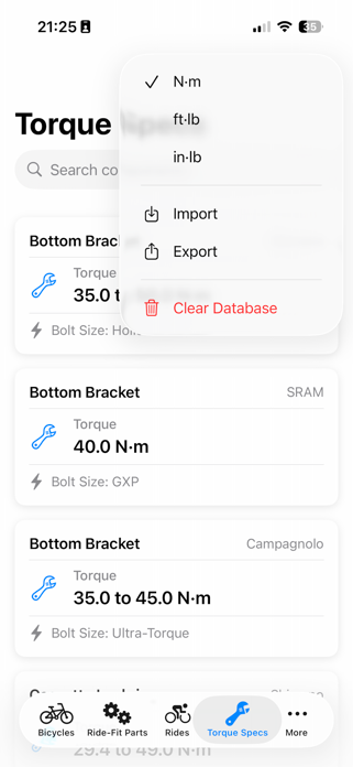 BicycleCareLog Screenshot 6 of 8