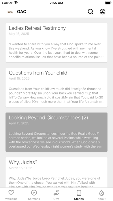 Gospel Alliance Church Screenshot