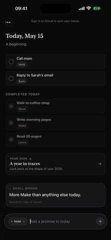 Trace: Daily Promises screenshot