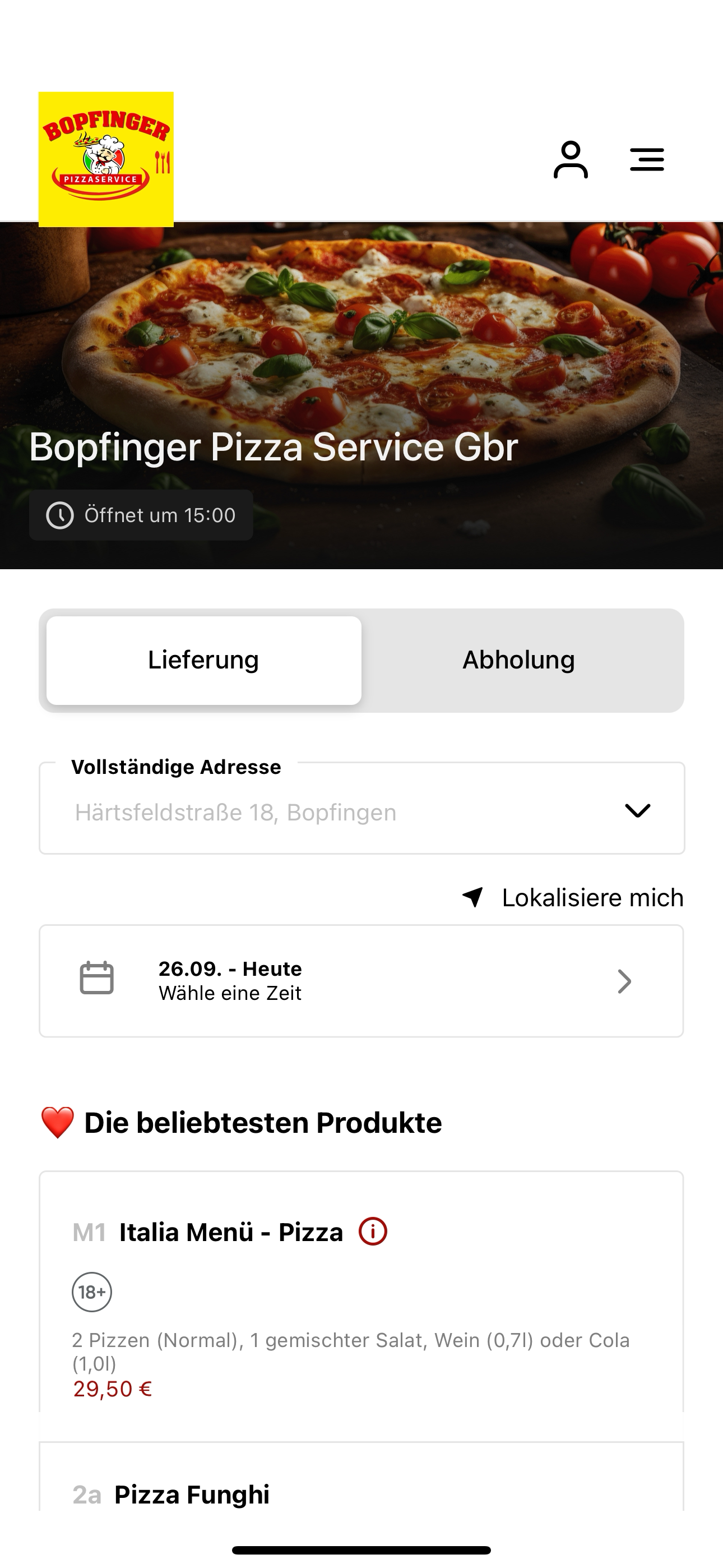 Bopfinger Pizza Service Gbr