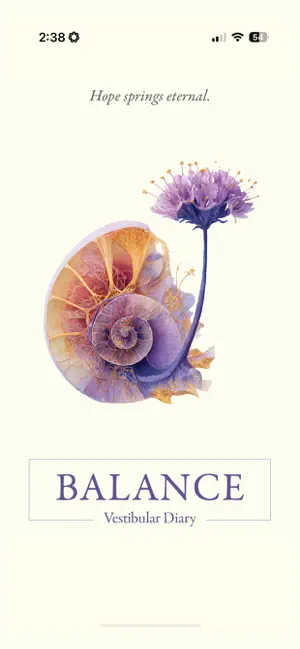 Balance Vestibular Diary screenshot 1