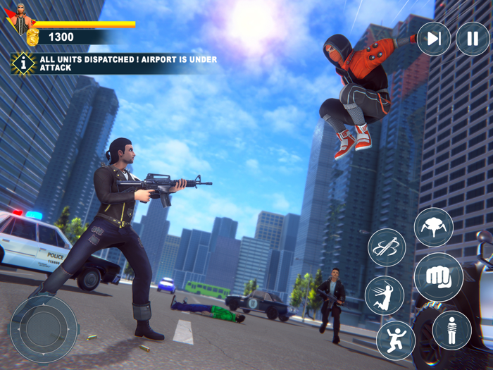 Rope Superhero Fighter Rescue