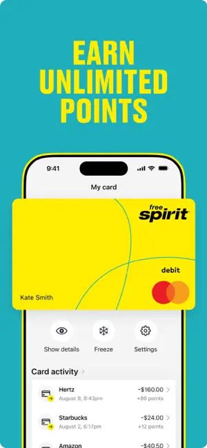 Free Spirit Rewards Debit Card screenshot 3